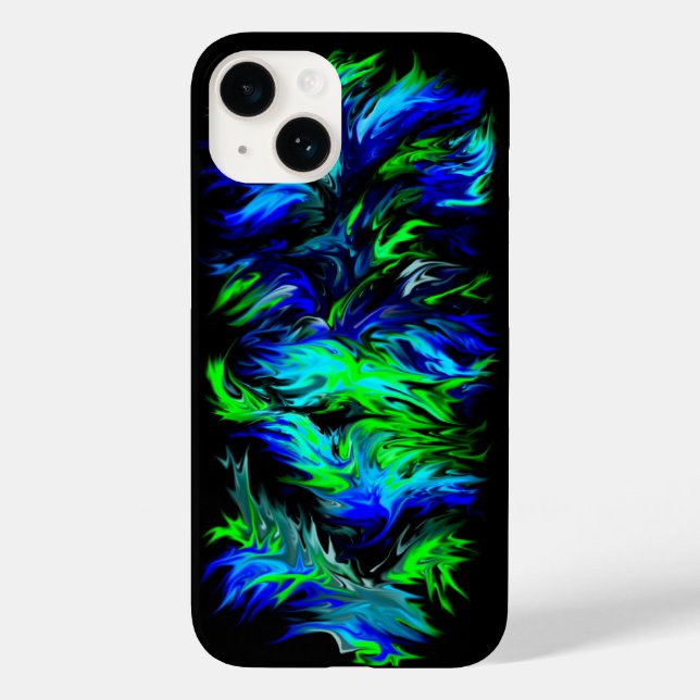 Funda De Case-Mate Para iPhone Artdeco al estilo arcoiris (Reverso )