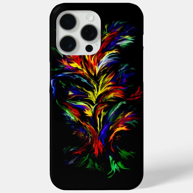 Funda De Case-Mate Para iPhone Artdeco al estilo arcoiris (Reverso )