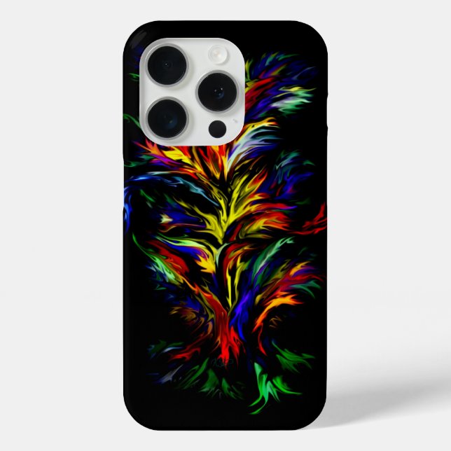 Funda De Case-Mate Para iPhone Artdeco al estilo arcoiris (Reverso )