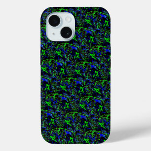 Funda Para iPhone 15 Artdeco loco en el funky estilo arcoiris