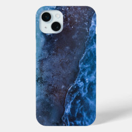 Funda Para iPhone 15 Mini Arte abstracto azul