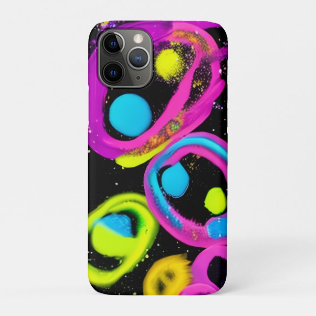 Funda De Case-Mate Para iPhone arte abstracto brillante (Reverso)