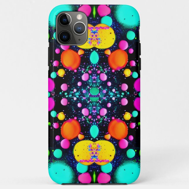 Funda De Case-Mate Para iPhone arte abstracto brillante (Reverso)