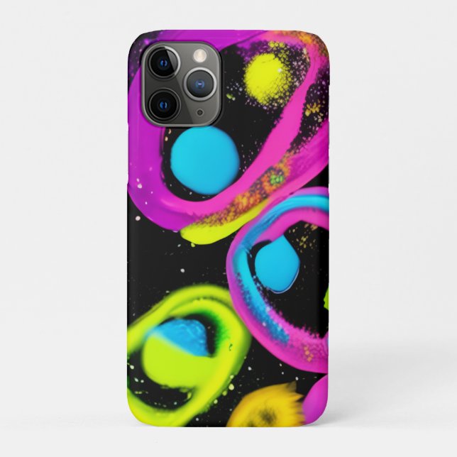 Funda De Case-Mate Para iPhone arte abstracto brillante (Reverso)