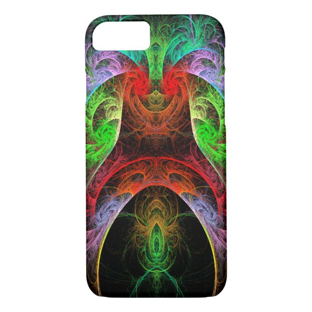 Funda De Case-Mate Para iPhone Arte abstracto carnaval (Reverso)