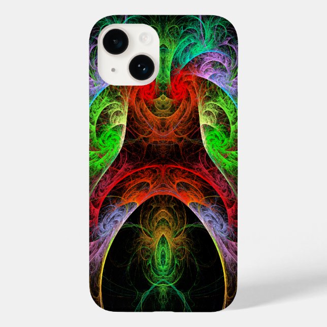 Funda De Case-Mate Para iPhone Arte abstracto carnaval (Reverso )