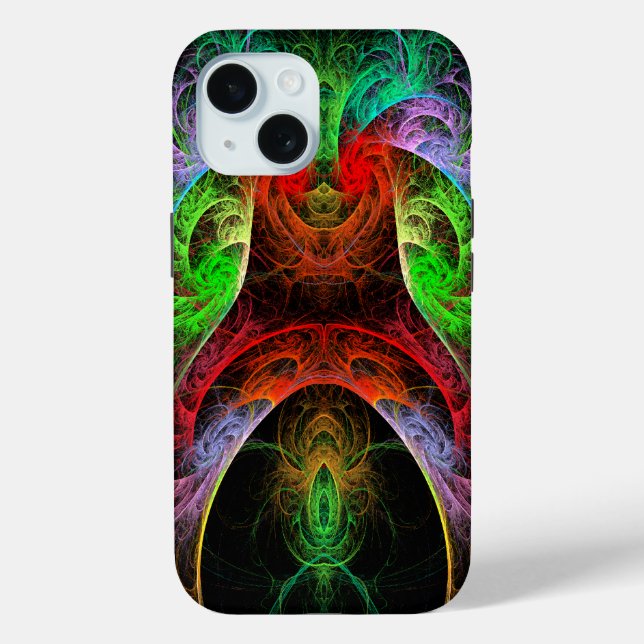 Funda De Case-Mate Para iPhone Arte abstracto carnaval (Reverso )