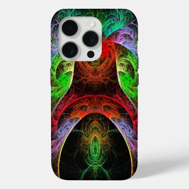 Funda De Case-Mate Para iPhone Arte abstracto carnaval (Reverso )