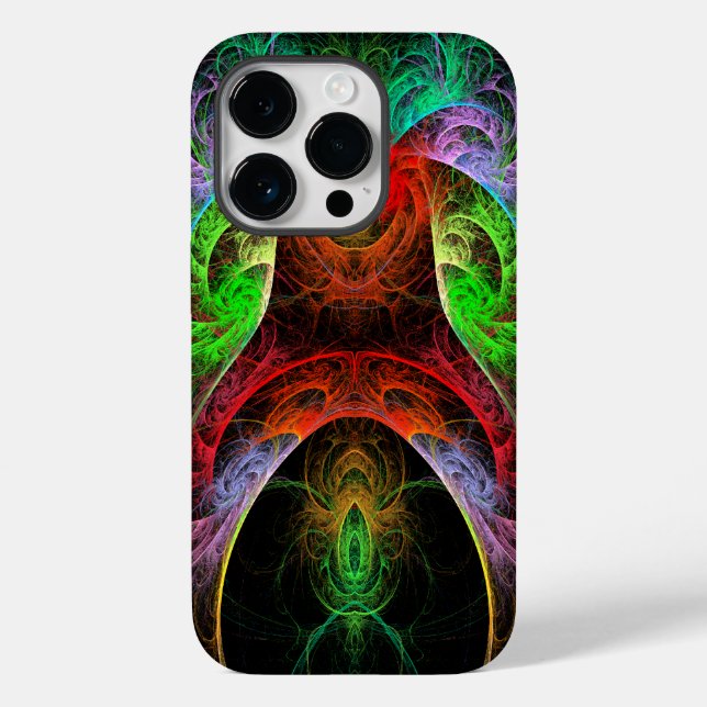 Funda De Case-Mate Para iPhone Arte abstracto carnaval (Reverso )