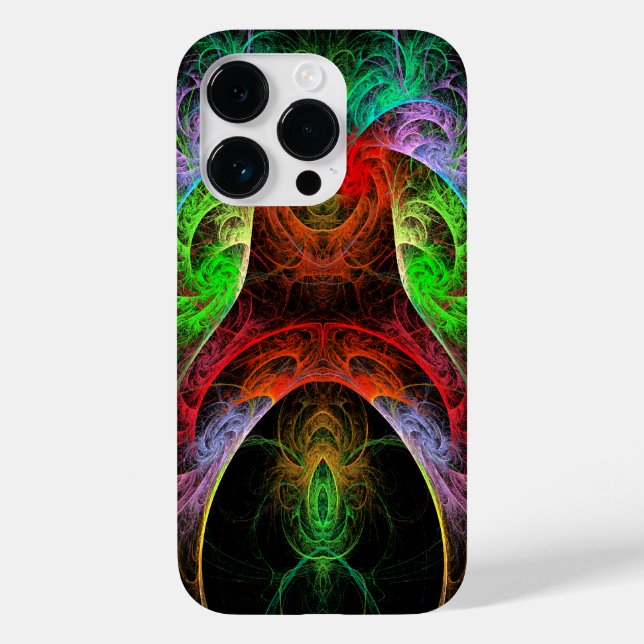 Funda De Case-Mate Para iPhone Arte abstracto carnaval (Reverso )