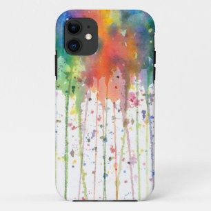Funda Para iPhone 11 Arte abstracto con acuarela goteante