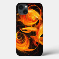 Arte abstracto de bola de fuego
