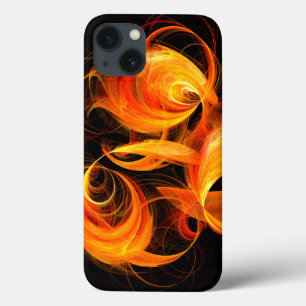 Funda Para iPhone 13 Arte abstracto de bola de fuego