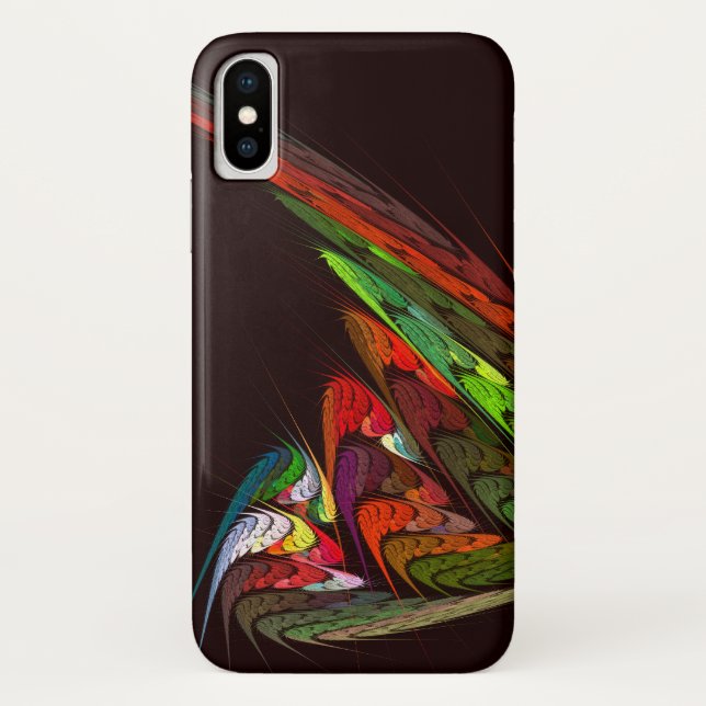 Funda De Case-Mate Para iPhone Arte abstracto de Chameleon (Reverso)