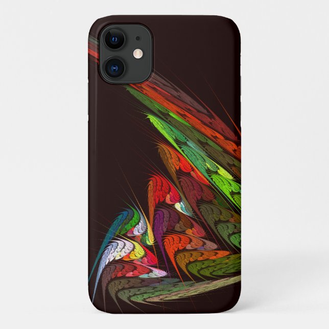 Funda De Case-Mate Para iPhone Arte abstracto de Chameleon (Reverso)