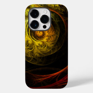 Funda Para iPhone 14 Pro De Case-Mate Arte abstracto de color rojo floral de Sunrise