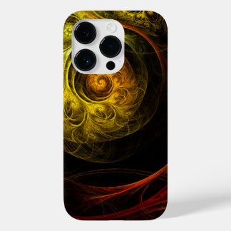 Funda Para iPhone 14 Pro De Case-Mate Arte abstracto de color rojo floral de Sunrise