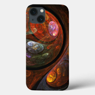 Funda Para iPhone 13 Arte abstracto de conexión fluida