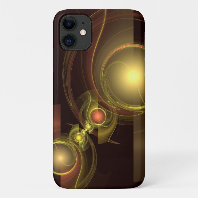 Funda De Case-Mate Para iPhone Arte abstracto de conexión íntima (Reverso)