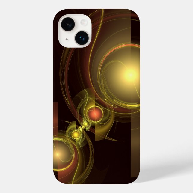 Funda De Case-Mate Para iPhone Arte abstracto de conexión íntima (Reverso )