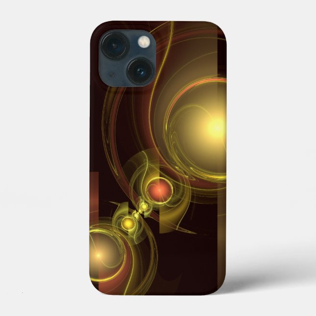 Funda De Case-Mate Para iPhone Arte abstracto de conexión íntima (Reverso )