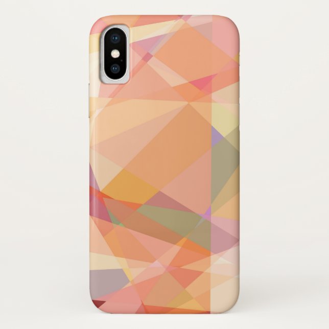 Funda De Case-Mate Para iPhone Arte abstracto de cubismo | Patrón geométrico mode (Reverso)