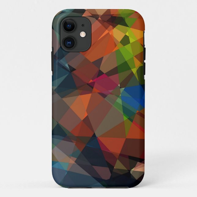 Funda De Case-Mate Para iPhone Arte abstracto de cubismo | Patrón geométrico mode (Reverso)