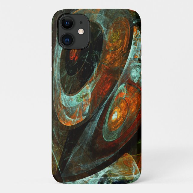 Funda De Case-Mate Para iPhone Arte abstracto de división de tiempo (Reverso)