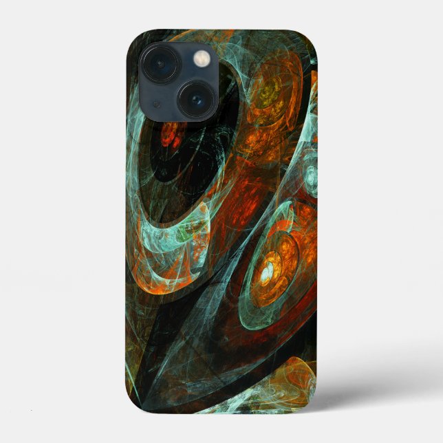 Funda De Case-Mate Para iPhone Arte abstracto de división de tiempo (Reverso )