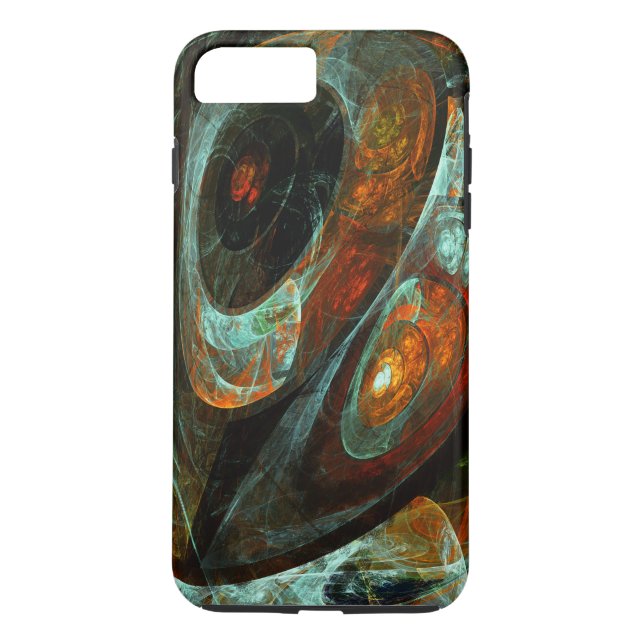 Funda De Case-Mate Para iPhone Arte abstracto de división de tiempo (Reverso)