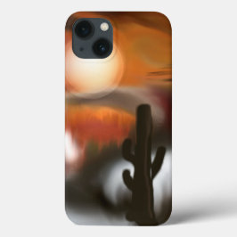 Funda Para iPhone 13 Arte abstracto de fuego e hielo en el suroeste