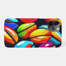 Funda Para iPhone 11 Pro Arte abstracto de grano de café colorido