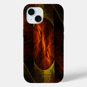 Funda Para iPhone 15 Arte abstracto de la jungla de Mystique