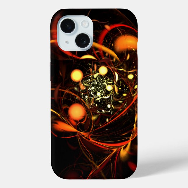 Funda De Case-Mate Para iPhone Arte abstracto de latido (Reverso )