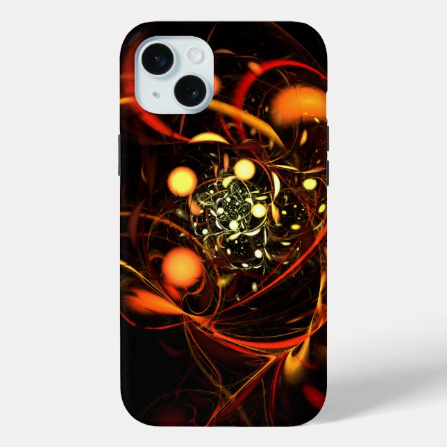 Funda De Case-Mate Para iPhone Arte abstracto de latido (Reverso )