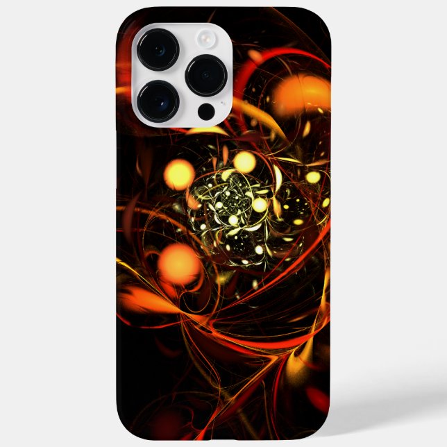 Funda De Case-Mate Para iPhone Arte abstracto de latido (Reverso)