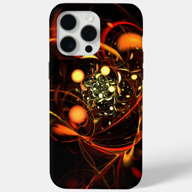 Funda De Case-Mate Para iPhone Arte abstracto de latido (Reverso )
