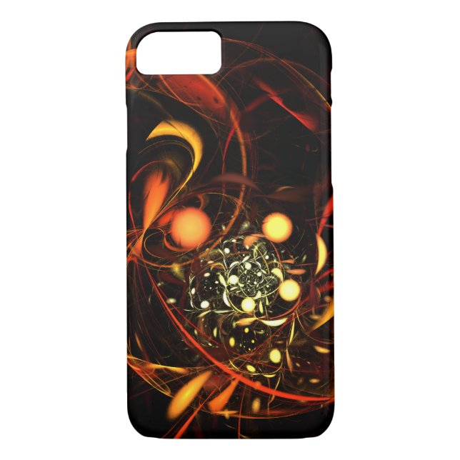 Funda De Case-Mate Para iPhone Arte abstracto de latido (Reverso)