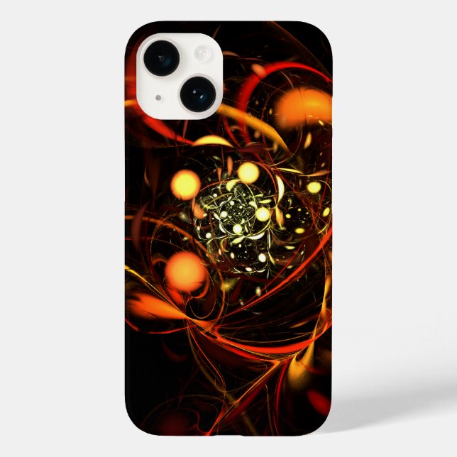 Funda De Case-Mate Para iPhone Arte abstracto de latido (Reverso )