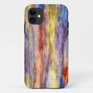 Funda Para iPhone 11 Arte abstracto de madera de época