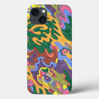 Funda Para iPhone 13 Arte abstracto de "oro"