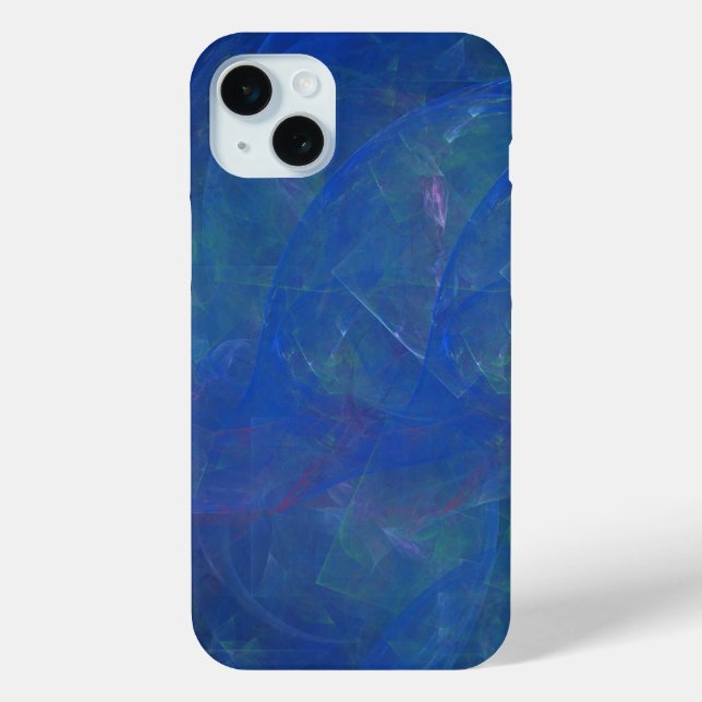 Funda De Case-Mate Para iPhone arte abstracto de piedra Tiffany azul   (Reverso )