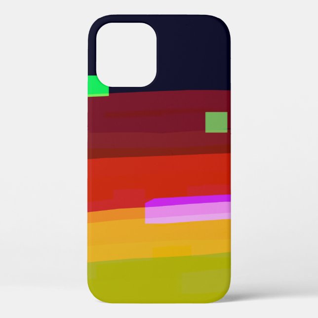Funda De Case-Mate Para iPhone Arte abstracto del arcoiris (Reverso )