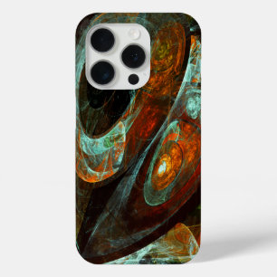Funda Para iPhone 15 Pro Arte abstracto dividido en tiempo