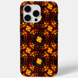 Funda Para iPhone 15 Pro Max Arte abstracto elegante boho moderno dorado Patrón