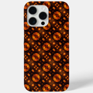 Funda Para iPhone 15 Pro Max Arte abstracto elegante boho moderno dorado Patrón
