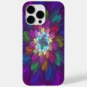 Funda Para iPhone 14 Pro Max De Case-Mate Arte abstracto fractal de flor psicodélica colorid