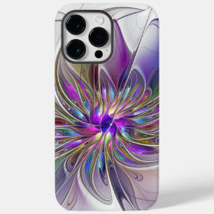 Funda Para iPhone 14 Pro Max De Case-Mate Arte abstracto fractal de flores enérgico y colori