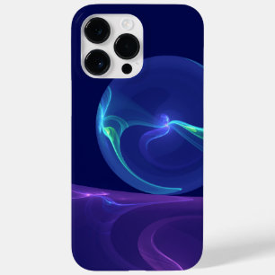 Funda Para iPhone 14 Pro Max De Case-Mate Arte abstracto fractal de sueño azul púrpura lumin