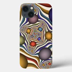 Funda Para iPhone 13 Arte abstracto fractal moderno y colorido que vuel